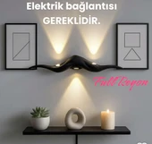 Elektrikle Çalışır, 12 Watt İç ve Dış Mekan Gün Işığı 3000 Kelvin Led Aplik, Modern Tasarım Armatür - 1