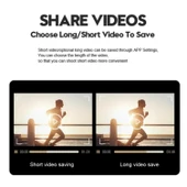 Ozmik 4K Kafa monte Video kamera 120d geniş açı Lens dahili pil APP kontrolü - 9