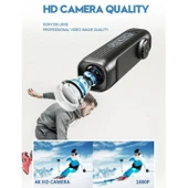 Ozmik 4K Kafa monte Video kamera 120d geniş açı Lens dahili pil APP kontrolü - 8