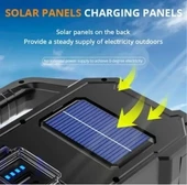 P-880a Solar Powerbanklı Şarjlı Taşınabilir Güçlü Fener - 5