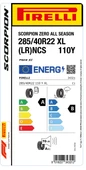 PİRELLİ 285/40R22 110Y XL LR NCS SCORPION ZERO AS DÖRT MEVSİM LASTİGİ ÜRETİM YILI:2023 - 2