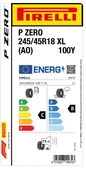 PİRELLİ 245/45R18 100Y XL AO P ZERO YAZ LASTİGİ ÜRETİM YILI:2025 - 2
