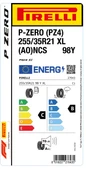 PİRELLİ 255/35R21 98Y XL AO NCS P ZERO YAZ LASTİGİ ÜRETİM YILI:2024 - 2