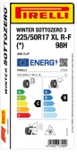 PİRELLİ 225/50R17 98H XL RFT * WINTER SOTTOZERO KIŞ LASTİGİ ÜRETİM YILI:2022 - 2