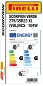 PİRELLİ 275/35R22 104W XL VOL NCS SCORPION VERDE YAZ LASTİGİ ÜRETİM YILI:2024 - 2