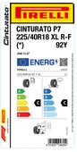PİRELLİ 225/40R18 92Y RFT * CİNT P7 YAZ LASTİGİ ÜRETİM YILI:2024 - 2