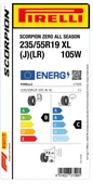 PİRELLİ 235/55R19 105W XL J LR SCORPION ZERO AS DÖRT MEVSİM LASTİGİ ÜRETİM YILI:2023 - 2
