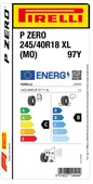 PİRELLİ 245/40R18 97Y XL MO P ZERO YAZ LASTİGİ ÜRETİM YILI:2024 - 2