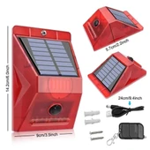 Ayt Powermaster PM-26957 Mikrofonlu Sesli Hayvan Kovucu Alarm Cihazı Solar Güneş Enerjili Panelli Vahşi Hayvan Kovacağı - 3