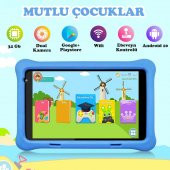 NPO RS407 2GB 32GB Android.11 8" IPS Ekran, A133 1.6GHz, Antişok Çocuk Tableti(Kids Tablet)-Mavi - 4