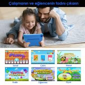 NPO RS407 2GB 32GB Android.11 8" IPS Ekran, A133 1.6GHz, Antişok Çocuk Tableti(Kids Tablet)-Mavi - 6