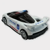 Metal Mini Polis Arabası  8 cm - Polis - 4 - 5