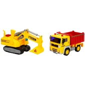 Sunman 1:20 Maxx Wheels Sesli ve Işıklı İnşaat Oyun Seti thumbnail 3