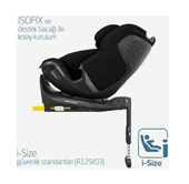 Maxi-Cosi Emerald 360 Pro I-Size Dünyanın Ilk Kızaklı, Araç Dışına Çıkabilen Isofix'li 360 Dönebilir Yatabilir 0-36 kg Bebek Oto Koltuğu thumbnail 7