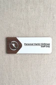 Personel Harici Giremez Kapı Tabelası – MDF Uyarı Levhası | 19x7 cm Çift Katmanlı - 1