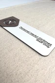 Personel Harici Giremez Kapı Tabelası – MDF Uyarı Levhası | 19x7 cm Çift Katmanlı - 2