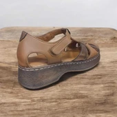 VENÜS 25028402Y KALIN TABAN BURNU KAPALI KADIN DERİ SANDALET - 10