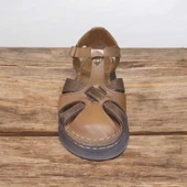 VENÜS 25028402Y KALIN TABAN BURNU KAPALI KADIN DERİ SANDALET - 9