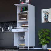 Modilayn ENNET: 60x194.6x56 cm Fırın, Ekmeklik Ve Kiler Dolabı 1 Çekmece, 4 Kapaklı Mutfağınıza Özel - 3
