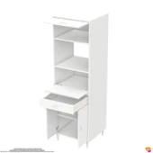 Modilayn ENNET: 60x194.6x56 cm Fırın, Ekmeklik Ve Kiler Dolabı 1 Çekmece, 4 Kapaklı Mutfağınıza Özel - 10