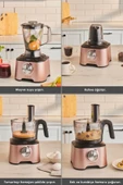 Mastermaid Power Multifunctional 10 In 1 Rosegold Mutfak Robotu, Blender Seti 2000w - 7
