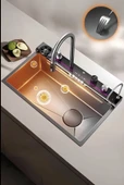 Lotus Tech 13 Fonksiyonlu Premium 5 Tuşlu 2 Yıl Güvenceli Akıllı Şelale Evye Honeycamb Petek Doku - 1