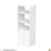Modilayn ENNET 60x194,6x56  cm 1 çekmece ve 2 kapaklı Mutfağınıza Yepyeni Fırın ve Mikrodalga Dolabı - 10
