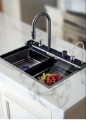 Lotus Tech 13 Fonksiyonlu Premium 5 Tuşlu 2 Yıl Güvenceli Akıllı Şelale Evye Honeycamb Petek Doku - 2