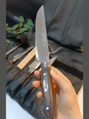 Ahşap El Yapımı Kılıflı Sürmene Et, Ekmek, Sebze, Mutfak, Kurban Palta Bıçakları Seti Hadnmade - 10