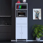 Modilayn VİYA 60x194,6x56  cm 1 çekmece 3 kapaklı Mutfağınıza Yepyeni Fırın ve Mikrodalga Dolabı thumbnail 1