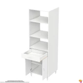 Modilayn ENNET 60x194,6x56  cm 1 çekmece ve 2 kapaklı Mutfağınıza Yepyeni Fırın ve Mikrodalga Dolabı - 9