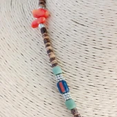 Turkuaz Doğaltaşlı Etnik Tasarım El Yapımı Kadın Kolye (45 cm) - 7