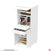 Modilayn OSLO 60x162,4x56 cm 1 çekmece, 3 kapak. Mutfağınıza Özel Ekmeklikli Kiler Dolabı. thumbnail 6