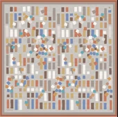 Çiçek Desenli Saf İpek Sura Eşarp 9341 - 3
