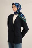 Çiçek Desenli Saf İpek Sura Eşarp 9341 - 8