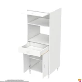 Modilayn OSLO 60x162,4x56 cm, 1 Çekmece, 3 Kapaklı. Ekmeklik / Fırın / Mikrodalga Dolabı. - 8