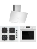 Profilo Beyaz Cam Ankastre Set (FRMA234B - DVK6J429 - OE36K2P10D) - 1