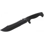 F03t Kamp Tırtıklı Testereli Outdoor Pala / Bıçak 39 Cm - Kauçuk Saplı - 1