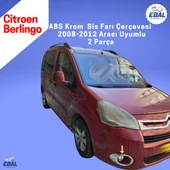 Citroen Berlingo Abs Krom Sis Farı Çerçevesi 2 Parça 2008-2012 Model uyumlu - 3