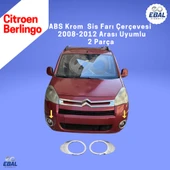 Citroen Berlingo Abs Krom Sis Farı Çerçevesi 2 Parça 2008-2012 Model uyumlu - 1