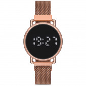 Royal Club de Polo Barcelona Dijital Hasır Rose Gold Kadın Kol Saati RPWT009802 - 1