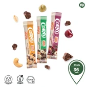 CORNY Kuruyemiş & Meyve Bar 3’lü Set Şeker İlavesiz, Katkısız, Vegan Atıştırmalık - 2