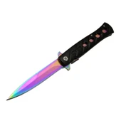 Venom K033 Gökkuşağı Kamp Çakı 23cm- Yarı Otomatik, Kemerlikli - 1
