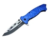 M30b Tırtıklı Kamp Çakı 21 Cm - Plastik Sap, Otomatik, Kemerlikli - 1