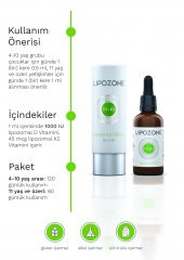 Lipozone Lipozomal D3+K2 Damla 60 ml - 4