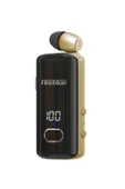 F580 Dijital Göstergeli Makaralı Titreşimli Bluetooth Kulaklık Gold - 1