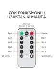 Lw-7 300 Ledli 10 Sarkıt Perde Led Işık, 8 Modlu Uzaktan Kumandalı, 3x3 Metre Peri Telli Led - 4