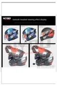 X63 Motosiklet Kask Kulaklık Intercom Işıklı Motorsiklet Interkom 5.3 - 2