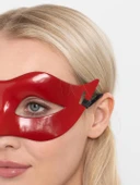 Kırmızı Renk Masquerade Kostüm Partisi Venedik Balo Maskesi - 2