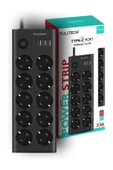 Ftr14 Type-c Girişli Akım Korumalı 10’lu Priz, 3 Usb - 2